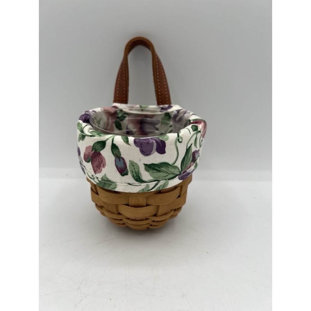 🧺 Longaberger 2003 XS Gatehouse Basket w/ Liner & Protector - EUC